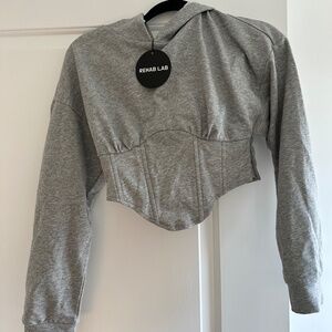 Rehab lab gray sweatshirt